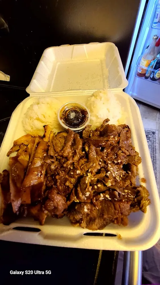 Sweet Sour Chicken & Beef Teriyaki